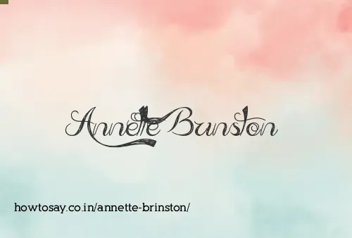 Annette Brinston