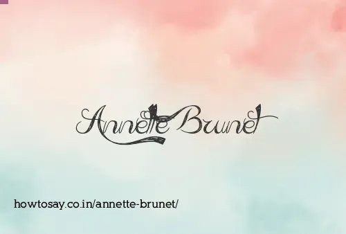 Annette Brunet
