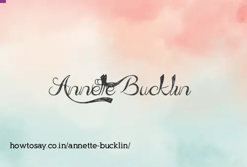 Annette Bucklin