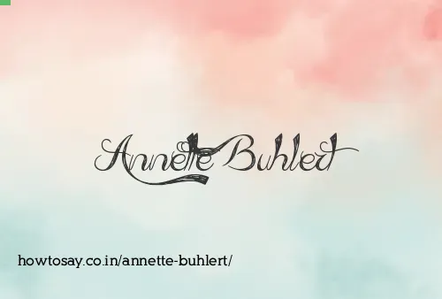Annette Buhlert