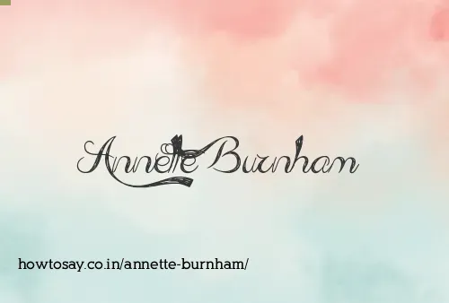 Annette Burnham