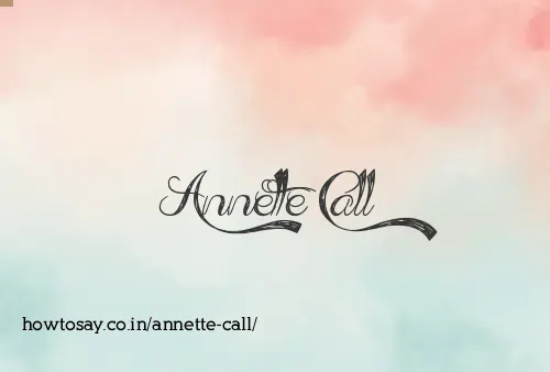 Annette Call