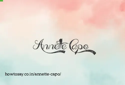 Annette Capo