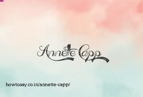 Annette Capp
