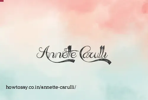 Annette Carulli