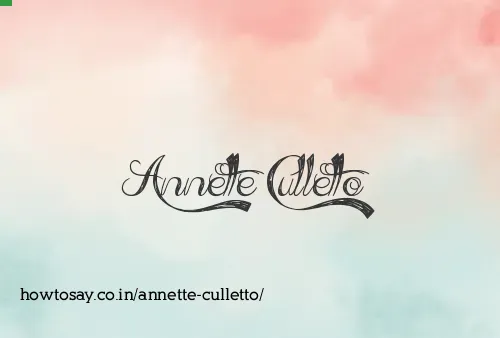 Annette Culletto