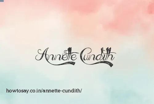 Annette Cundith