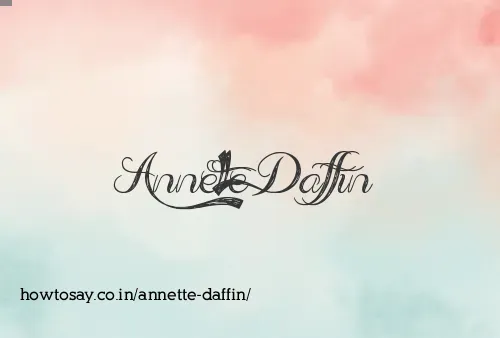 Annette Daffin