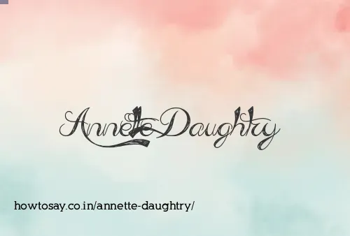 Annette Daughtry