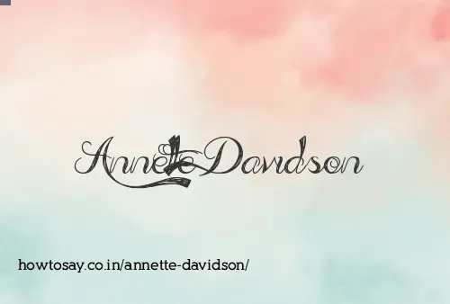 Annette Davidson