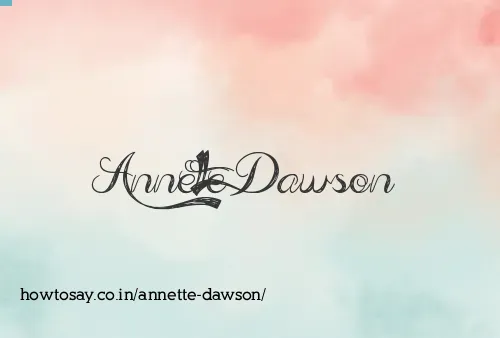 Annette Dawson