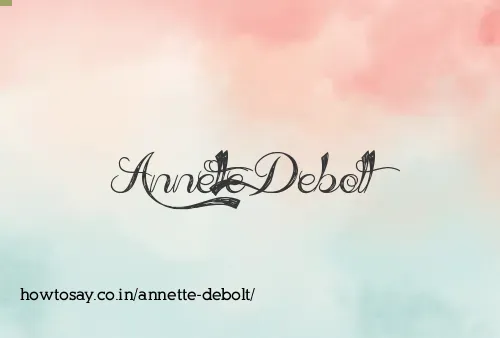 Annette Debolt