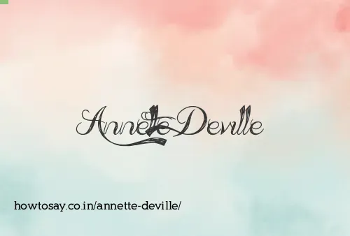 Annette Deville