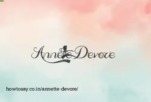 Annette Devore