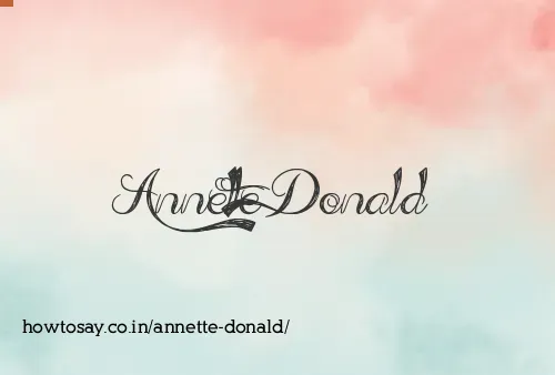 Annette Donald
