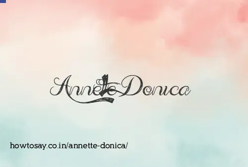 Annette Donica