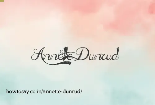 Annette Dunrud