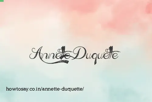 Annette Duquette