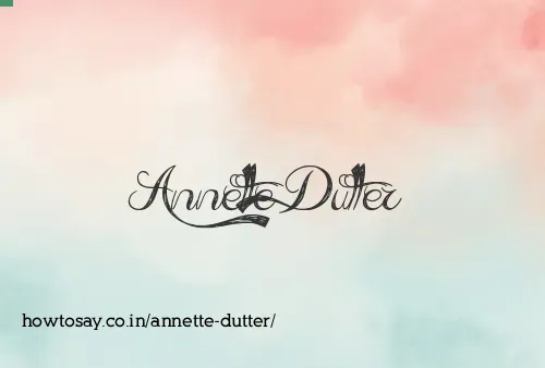 Annette Dutter