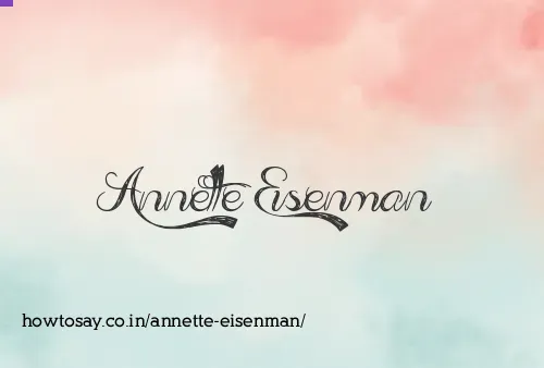 Annette Eisenman