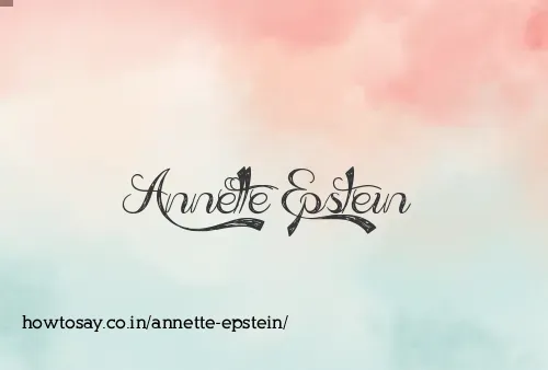 Annette Epstein
