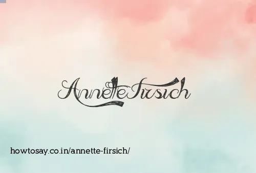 Annette Firsich