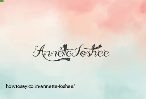 Annette Foshee