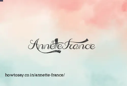 Annette France