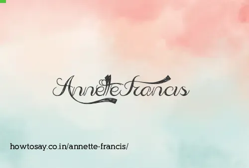 Annette Francis