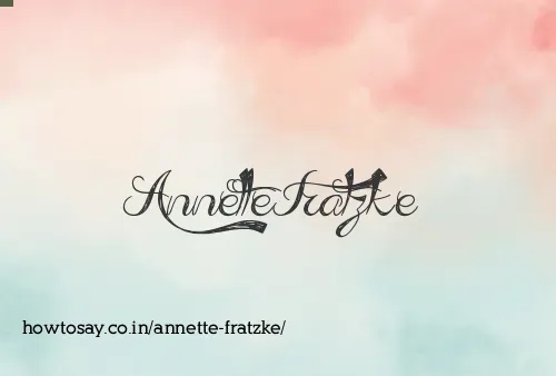 Annette Fratzke
