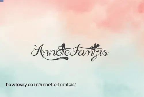 Annette Frimtzis