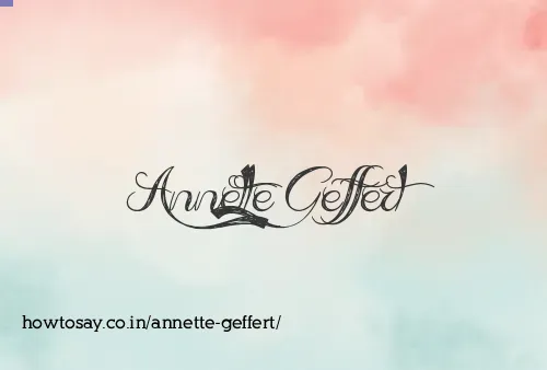 Annette Geffert