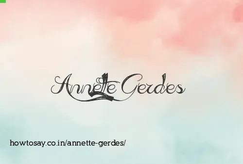 Annette Gerdes