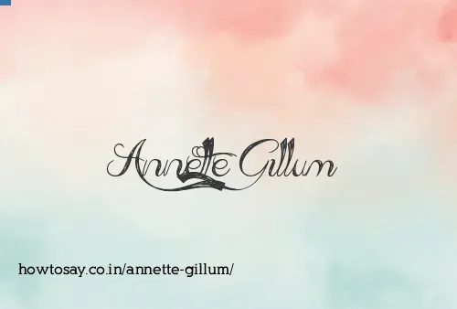 Annette Gillum