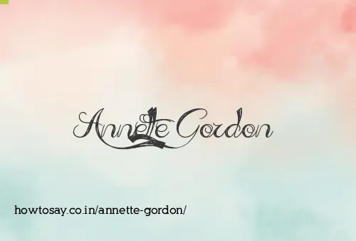 Annette Gordon