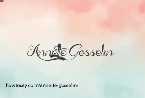 Annette Gosselin