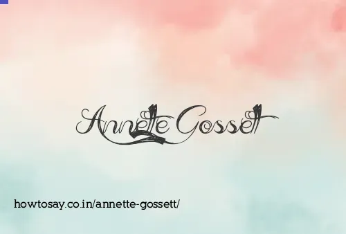 Annette Gossett