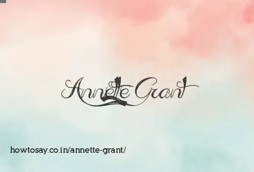 Annette Grant