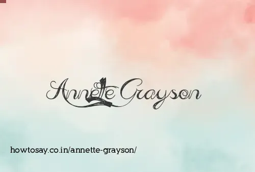 Annette Grayson