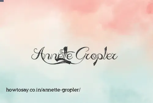 Annette Gropler
