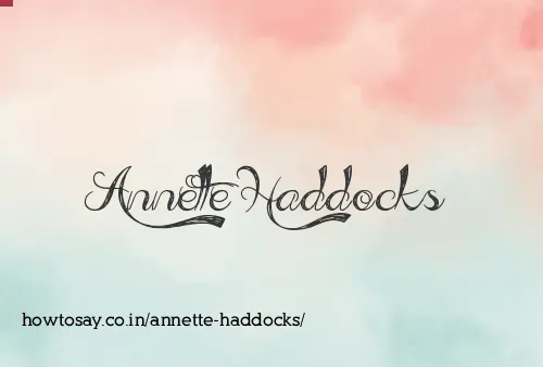 Annette Haddocks
