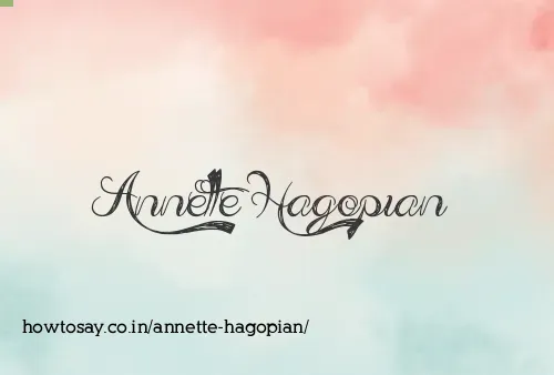 Annette Hagopian