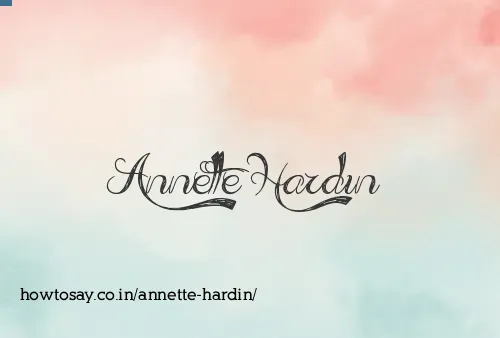 Annette Hardin