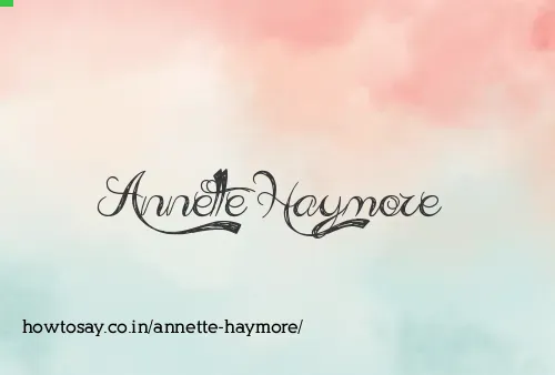 Annette Haymore