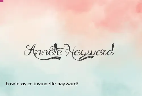 Annette Hayward