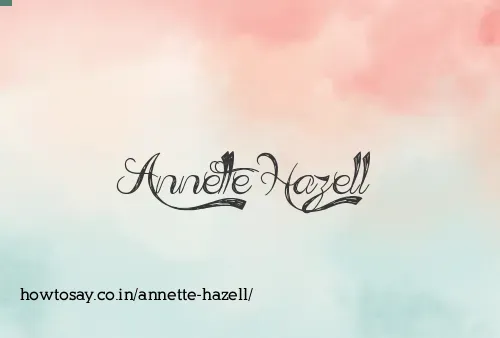 Annette Hazell