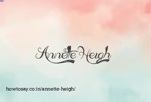 Annette Heigh