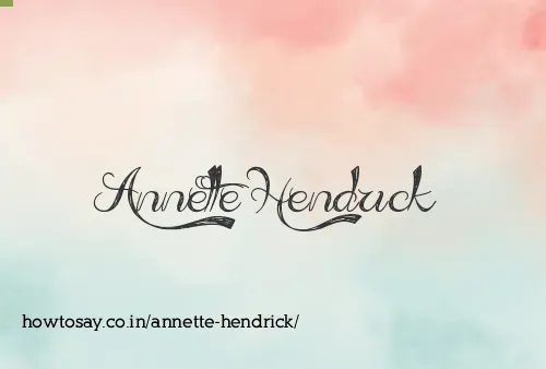 Annette Hendrick