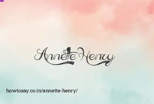 Annette Henry