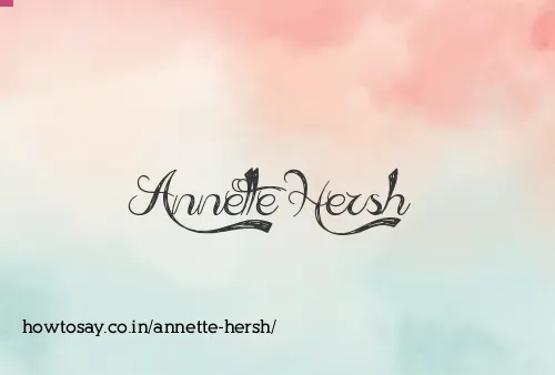 Annette Hersh